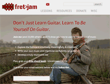 Tablet Screenshot of fretjam.com